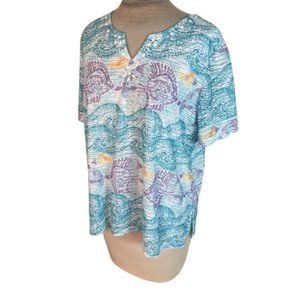 Women's Multicolor Patterned Top